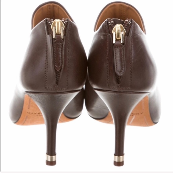 Givenchy chocolate leather booties - Picture 3 of 6